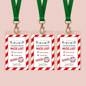 3x FREE Kids Nice List Badges